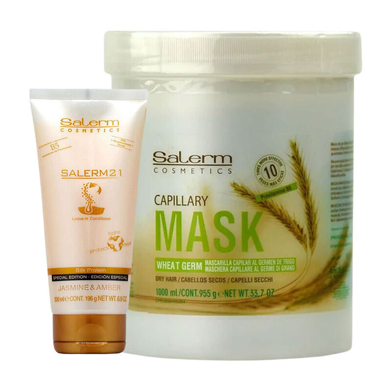 SALERM BUNDLE | Salerm Wheat Germ Mask Treatment, 33.7oz - 11348