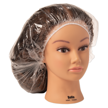 SOFT N STYLE SOFT'N STYLE Clear Plastic Processing Caps 100 Caps - BX-700