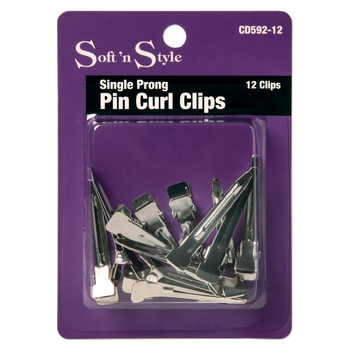 SOFT N STYLE SOFT'N STYLE Single Prong Pin Curl Clips - CD592-12