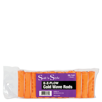 SOFT N STYLE SOFT'N STYLE Concave Cold Wave Rods Jumbo Tangerine, 12 Count - 356-TGJU