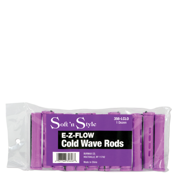 SOFT N STYLE SOFT'N STYLE Concave Cold Wave Rods Long Lilac, 12 Count - 356-LCLO