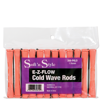 SOFT N STYLE SOFT'N STYLE Concave Cold Wave Rods Long Pink, 12 Count - 356-PKLO