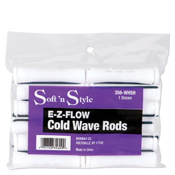 SOFT N STYLE SOFT'N STYLE Concave Cold Wave Rods Short White, 12 Count - 356-WHSH