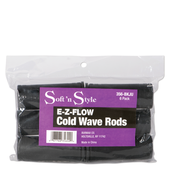 SOFT N STYLE SOFT'N STYLE Concave Cold Wave Rods Super Jumbo Black 1-1/4", 12 Count - 356-BKJU