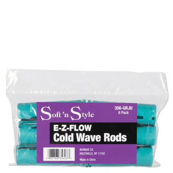 SOFT N STYLE SOFT'N STYLE Concave Cold Wave Rods Super Jumbo Green 1-1/8", 12 Count - 356-GRJU