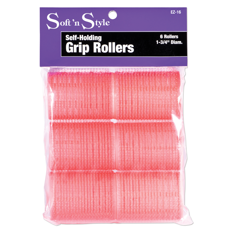 SOFT N STYLE SOFT'N STYLE Self Grip Rollers Pink 1-3/4", 12ct - EZ-16