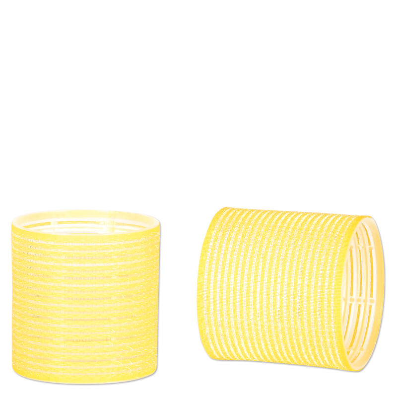SOFT N STYLE SOFT'N STYLE Self Grip Rollers Yellow-White 2-1/2", 12ct - EZ-22