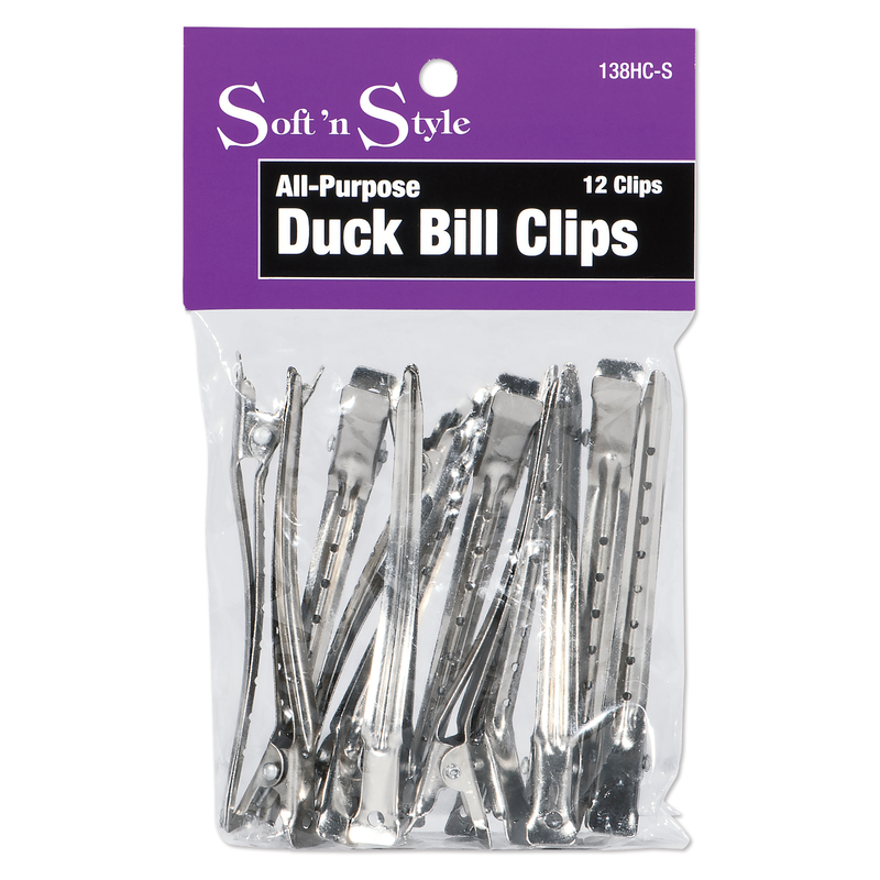 SOFT N STYLE SOFT'N STYLE Duck Bill Clips 12 Clips - 138HC-S