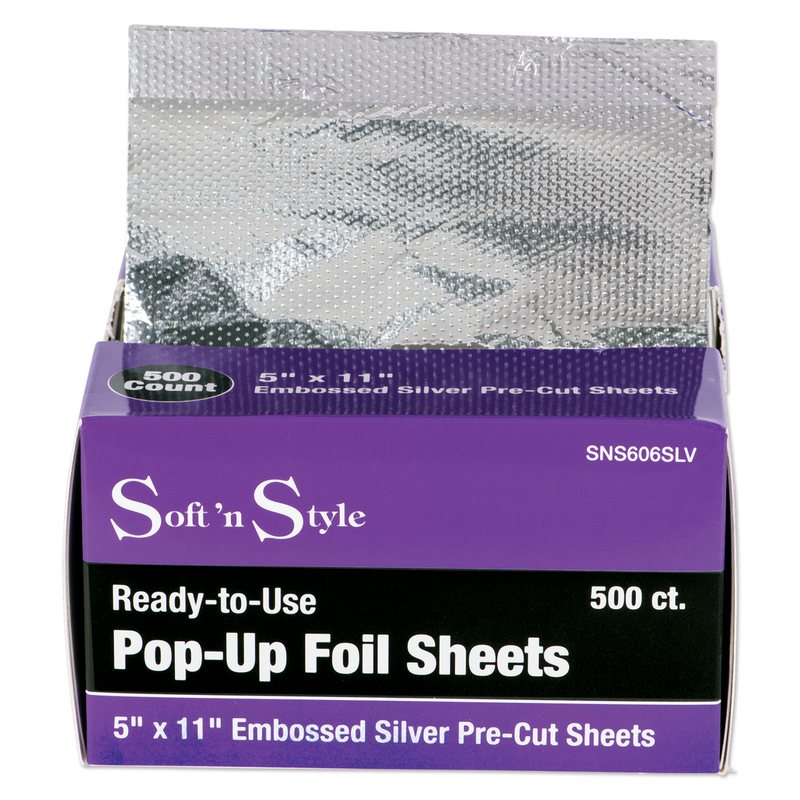 SOFT N STYLE SOFT'N STYLE Pop-Up Foil Sheets 5" x 11" 500 Count - SNS606SLV