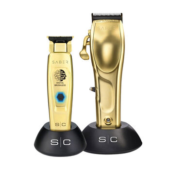 STYLECRAFT BUNDLE | Stylecraft Saber Cordless Gold Clipper and Trimmer - 11741