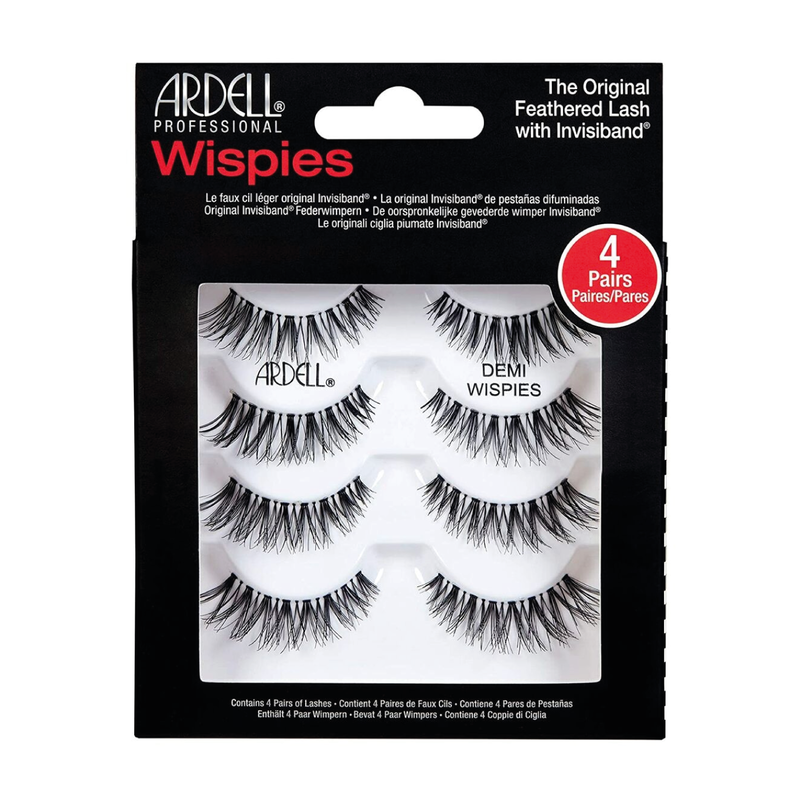 ARDELL ARDELL 4 Pack Demi Wispies Black  - 61494