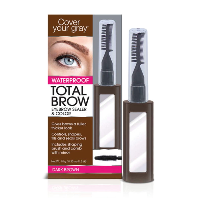 COVER YOUR GRAY COVER YOUR GRAY Total Brow Eyebrow Sealer and Color, 0.35oz