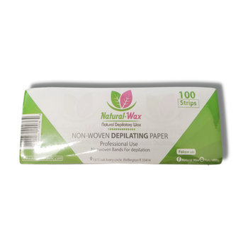 NATURAL WAX LLC NATURAL WAX Non Woven Depilating Paper, 100 Strips