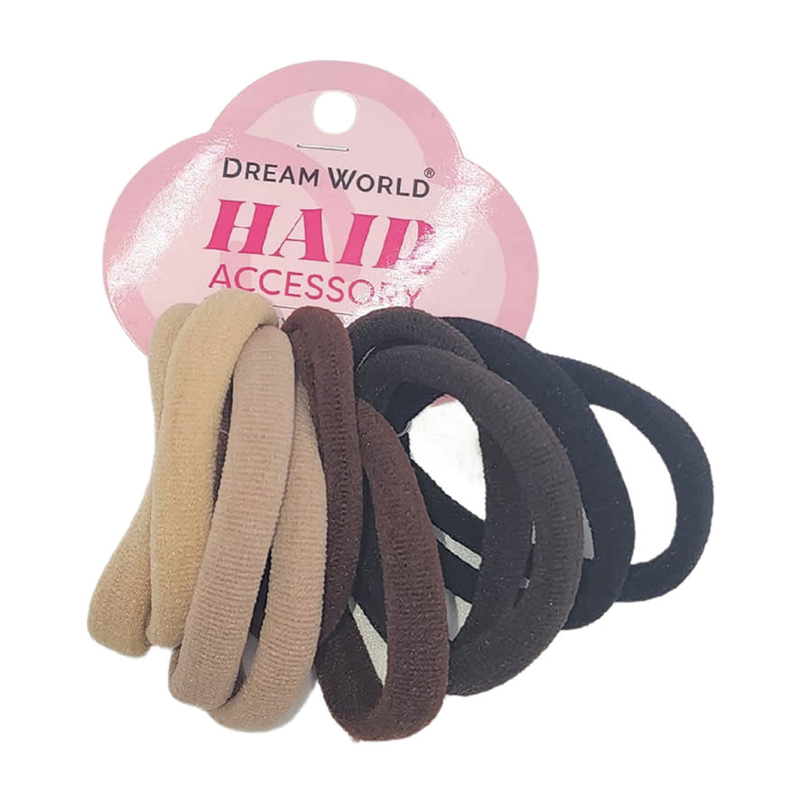 DREAM WORLD PRODUCTS DREAM WORLD Medium Hair Band Brown 10pcs - BR2711BR