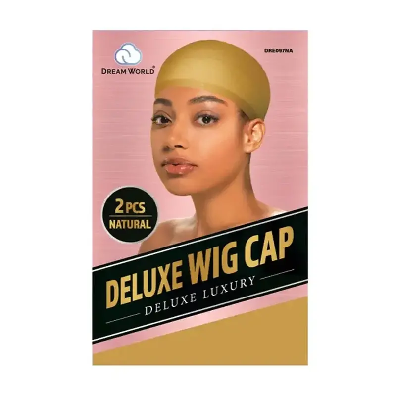 DREAM WORLD PRODUCTS DREAM WORLD Deluxe Wig Cap Natural 2 Pcs - DRE097NA