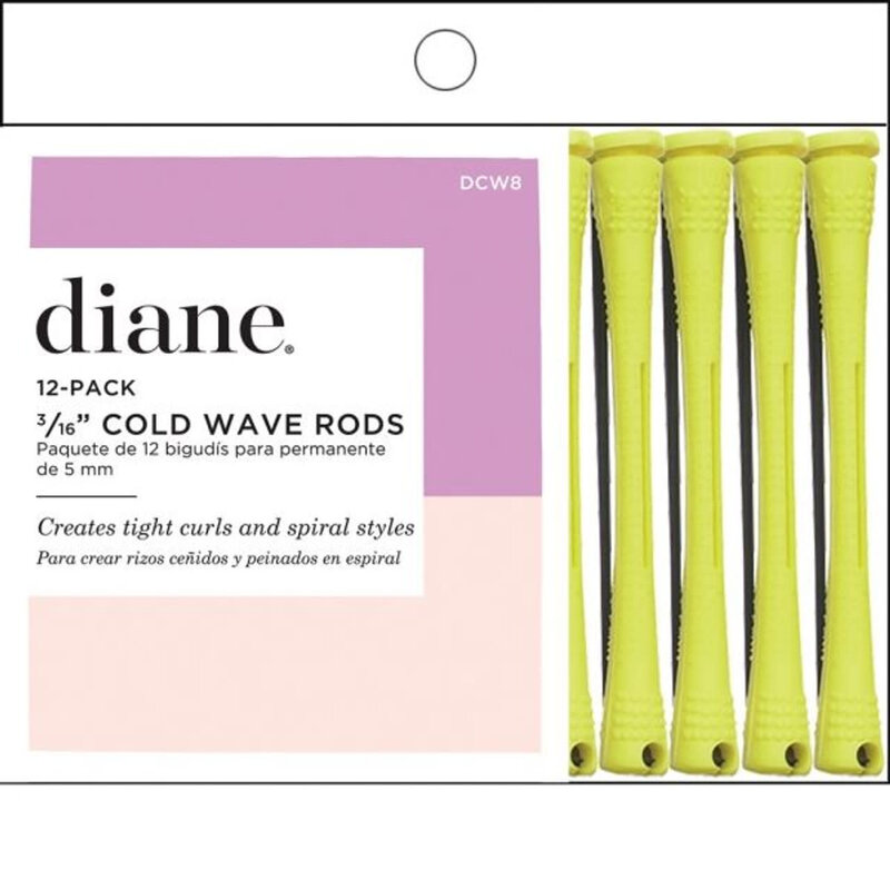 DIANE BEAUTY DIANE Cold Wave Rods, Yellow 12 Pk - DCW8