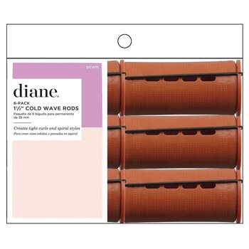 DIANE BEAUTY DIANE Cold Wave Rods, Brown 6 Pk - DCW15