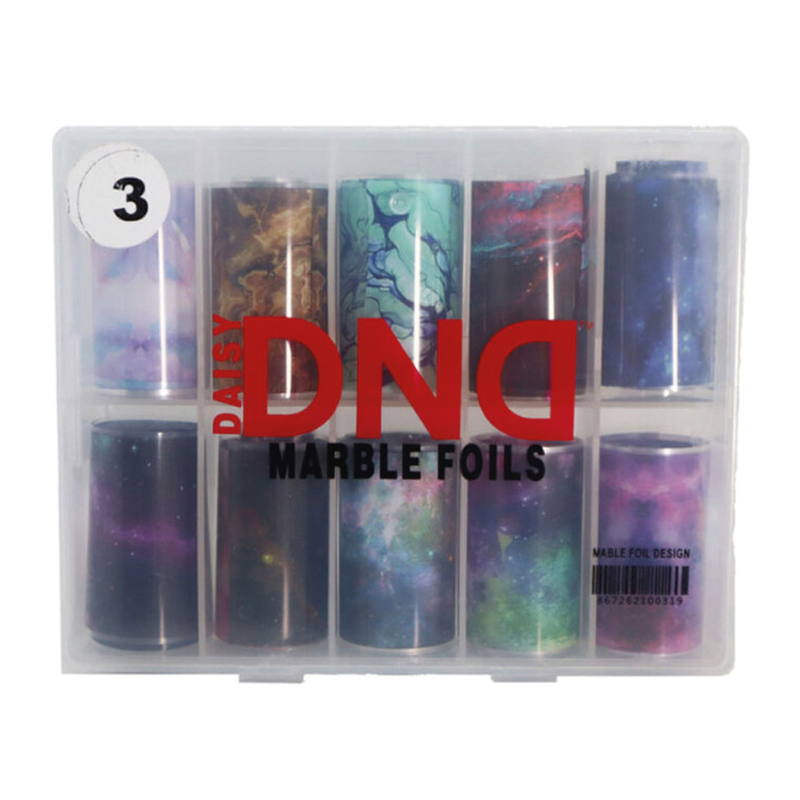 DAISY DND DAISY DND Nail Foil Decoration 10 Marble Foils #3