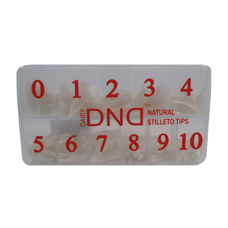 DAISY DND DAISY DND Natural Nail Tips 500pcs Box - Sizes #1-10