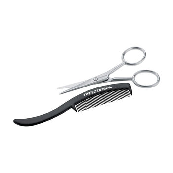 TWEEZERMAN TWEEZERMAN PROFESSIONAL Moustache Scissor and Comb Set - 72031-MG