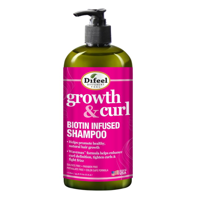 DIFEEL DIFEEL Growth & Curl Shampoo, 33.8oz - SH41-GCB33