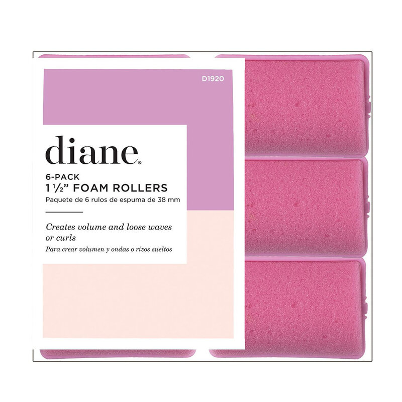 DIANE BEAUTY DIANE Foam Rollers 1-1/2" Pink 6 Pk - D1920