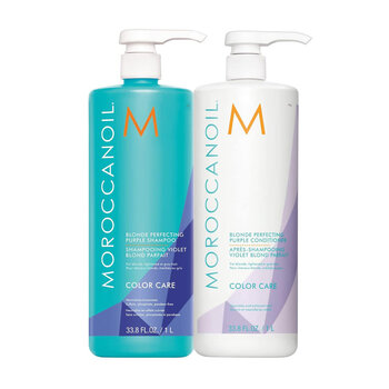 MOROCCANOIL BUNDLE Moroccanoil Blonde Perfecting Purple DUO, 33.8oz