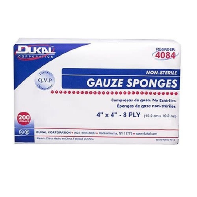 DUKAL DUKAL 4 x 4 Inch Gauze Sponges 8 Ply - 4084