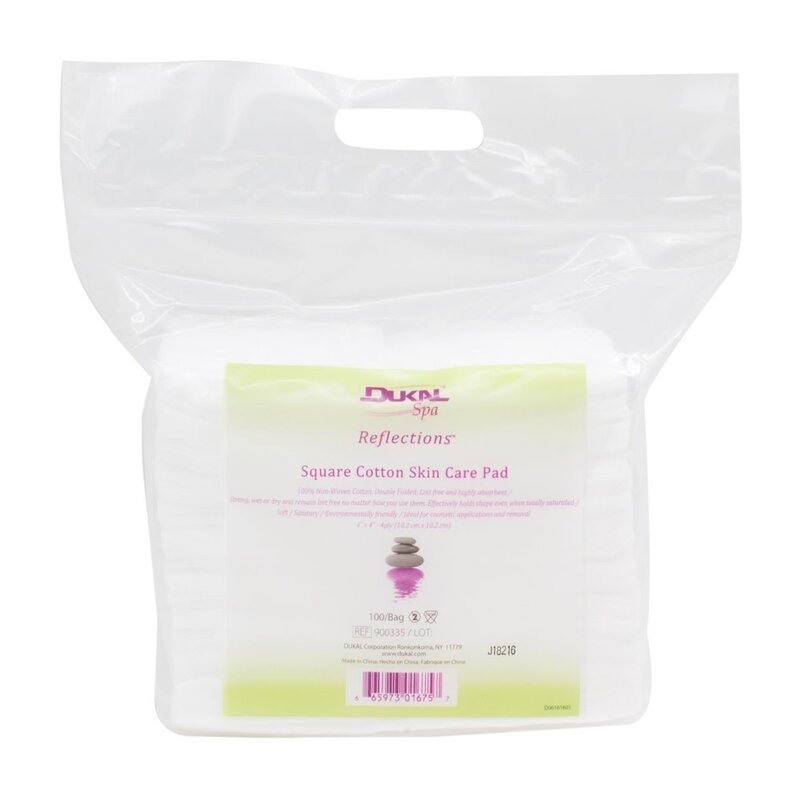 DUKAL DUKAL 4 x 4 Inch Square Cotton Skin Care Pad - 900335