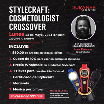 STYLECRAFT Stylecraft: Cosmetologist Crossover to Barbering - May 13th 2024 - 1pm to 4pm