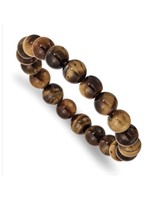 Chisel Yellow Tiger Eye Agate Stretch Bracelet