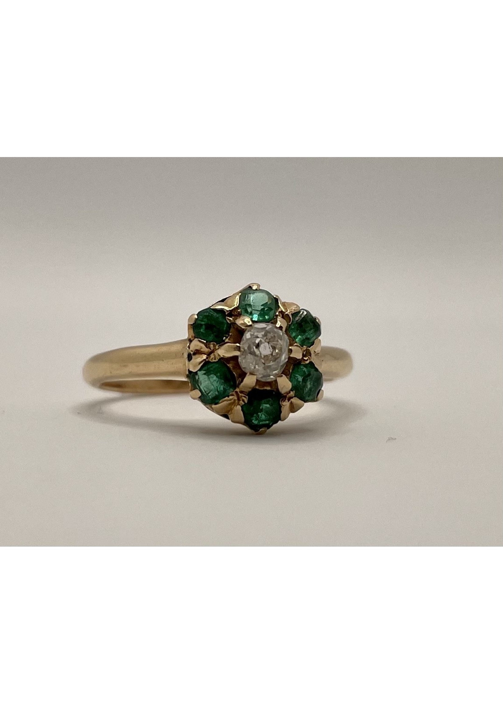 Diamond & Emerald Ring