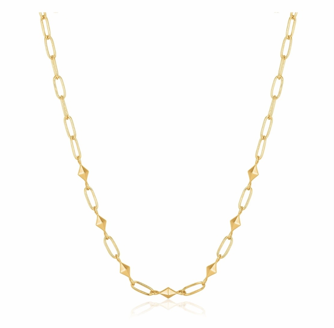 Gold Heavy Spike Necklace