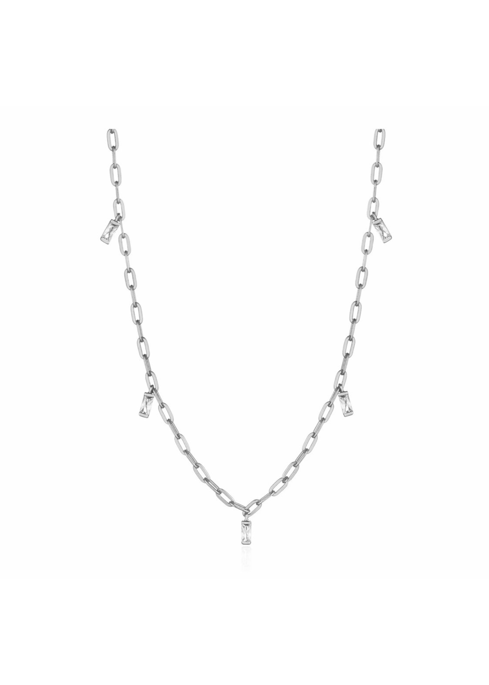 Ania Haie Silver Glow Drop Necklace