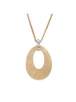 Fancy Oval with Diamond Accent Pendant