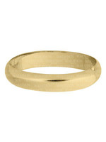 Marathon Plain Polish Gold Bangle