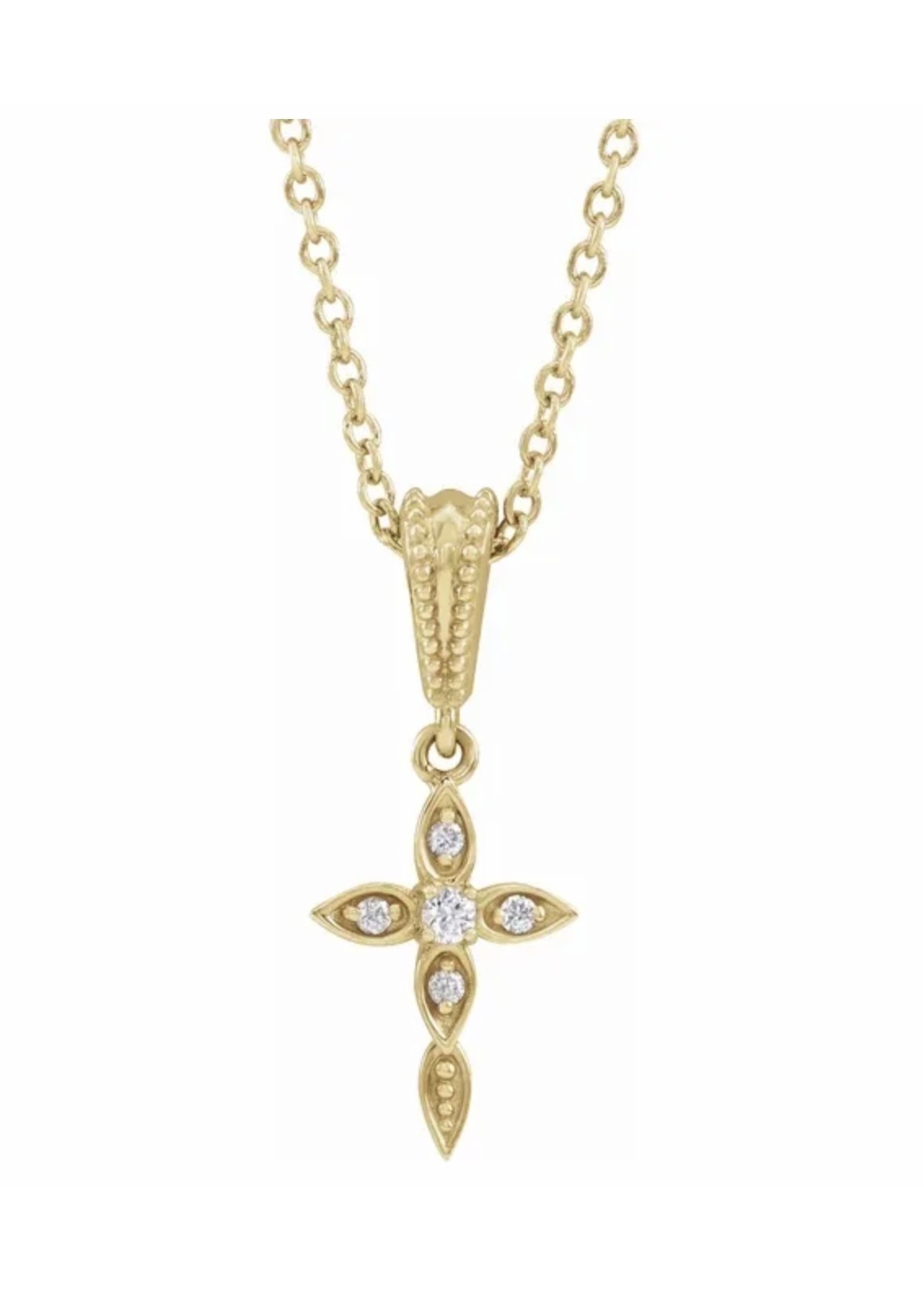 Stuller Diamond Cross Pendant