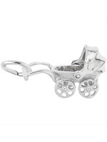 Sterling Silver Baby Carriage Charm