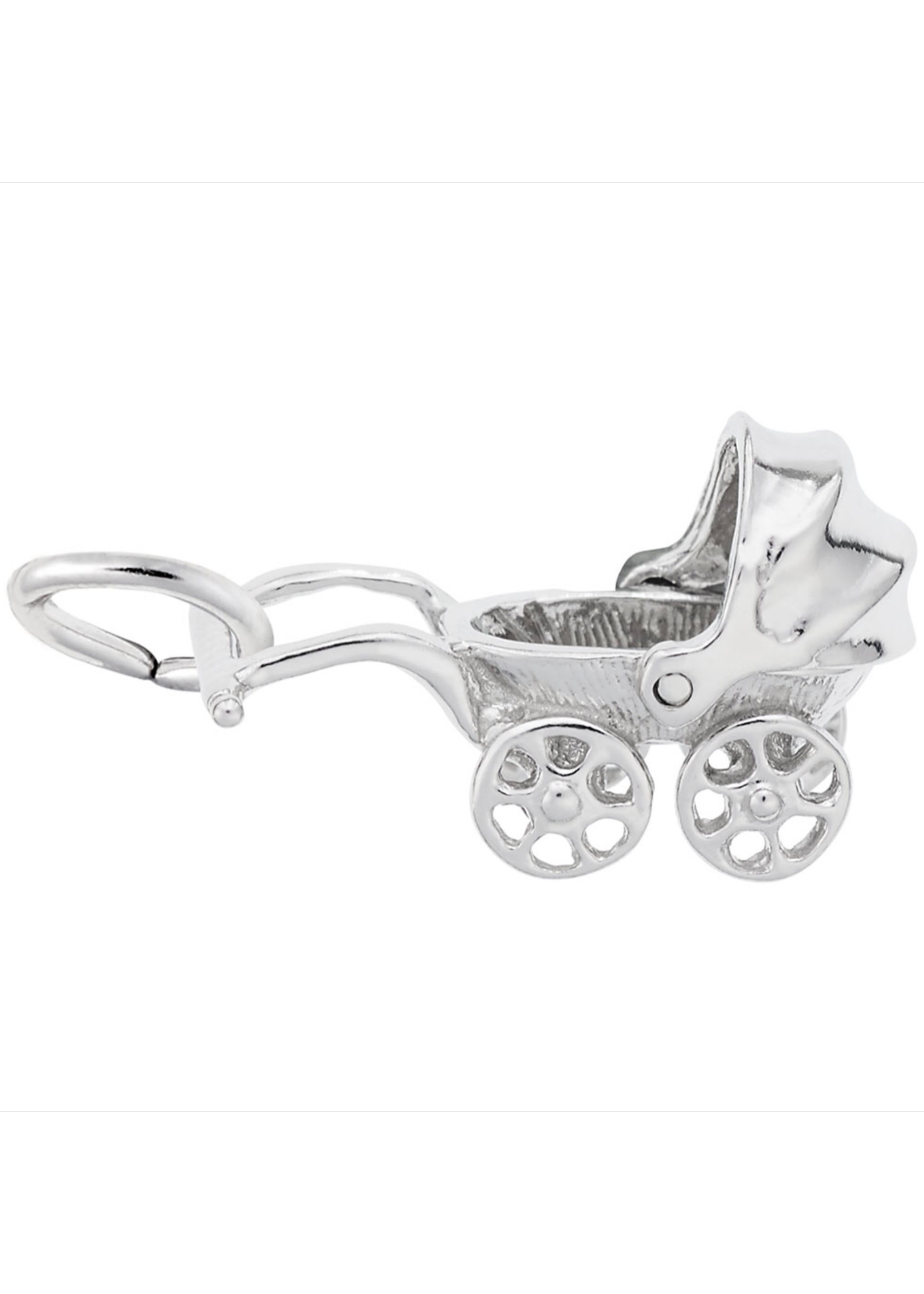 Sterling Silver Baby Carriage Charm