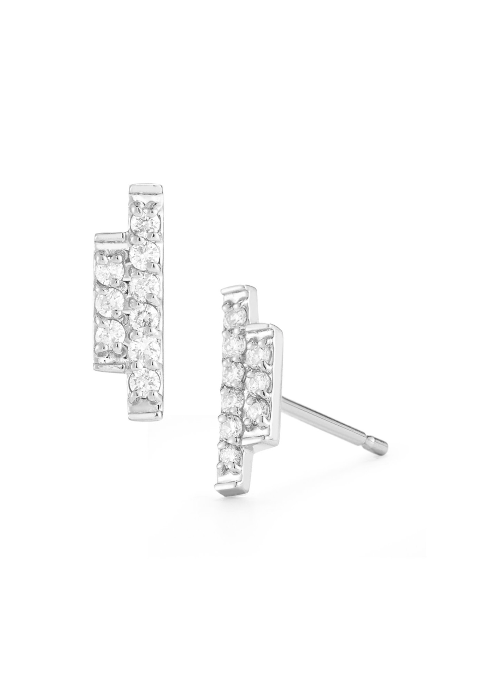 Barbela Design Diamond Sidebar Earrings