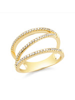 Barbela Design Diamond Zig Zag Ring