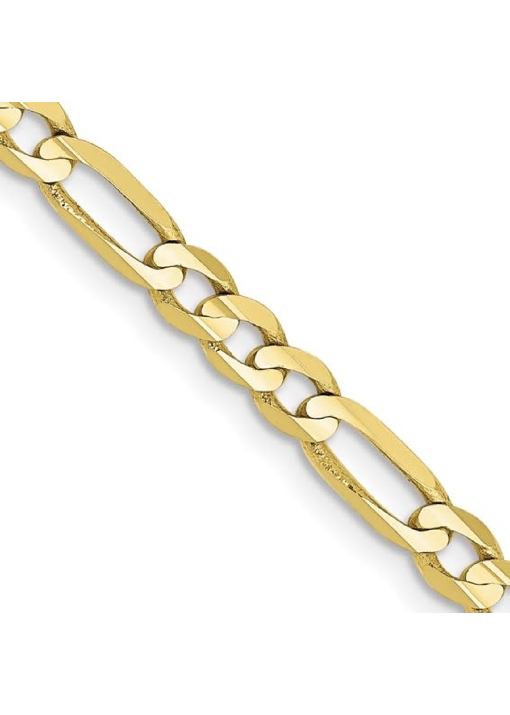 Quality Gold Inc. 10k 4mm Light Figaro Chain