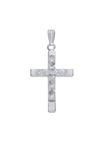 Marathon 14K White Gold Solid Cross