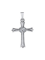 Marathon 14K White Gold Diamond Cross