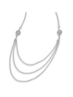 Sterling Silver Layered-Look Chain Necklace