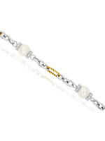 Noble Collection Pearl & Diamond Bracelet