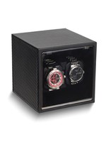 Rotations Carbon Fiber with Acrylic Window Wood Composite Dual Watch Winder (AC or Batteries)