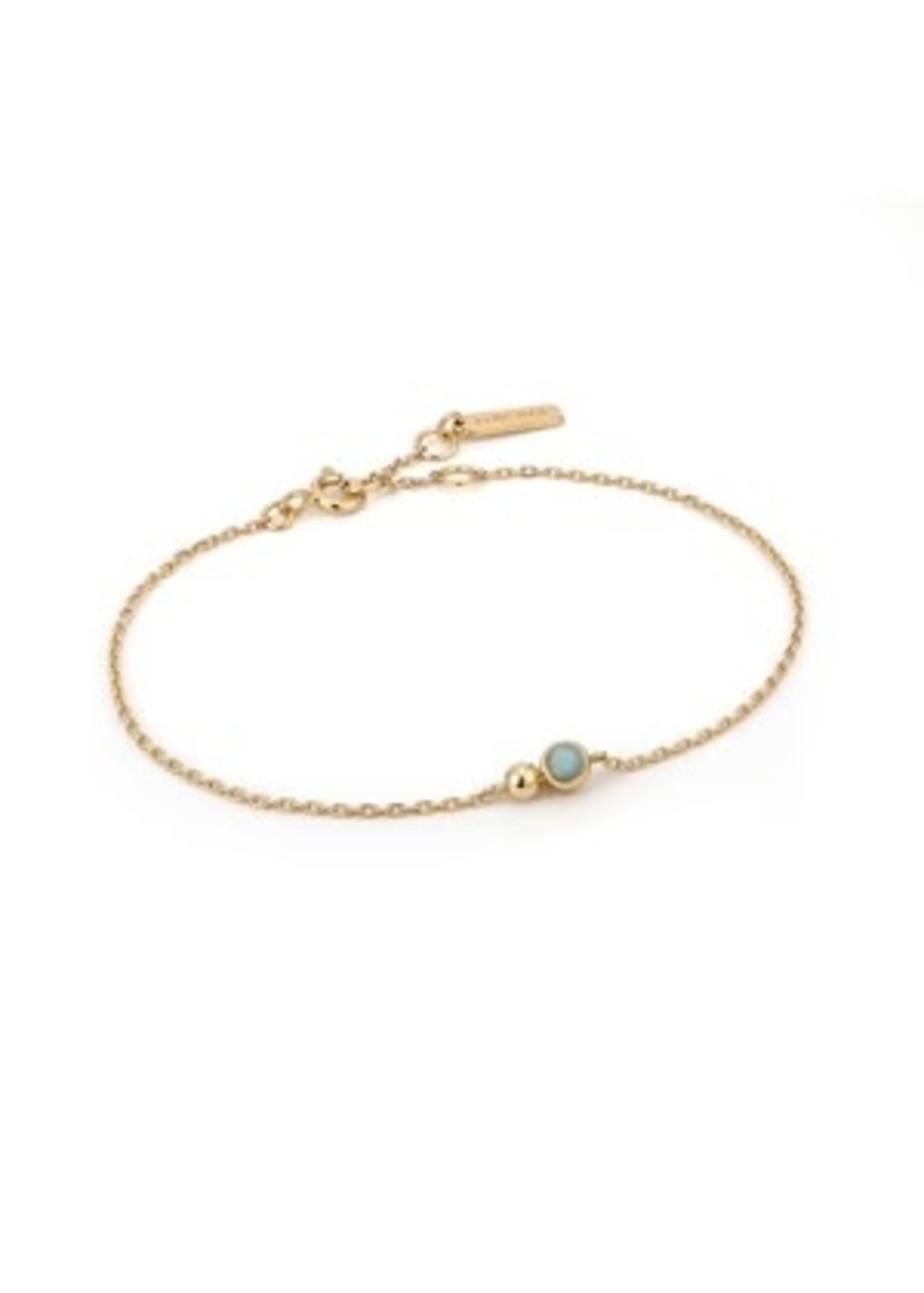 Ania Haie Gold Orb Amazonite Chain Bracelet