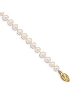 Quality Gold Inc. 14k 5-6mm White Freshwater Cultured Near Round Pearl Necklace