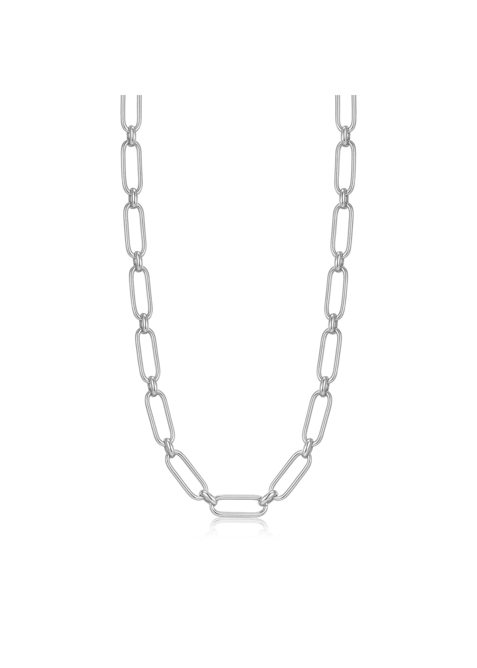 Ania Haie Silver Cable Connect Chunky Chain Necklace